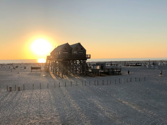 Am Strand in St. Peter-Ording.